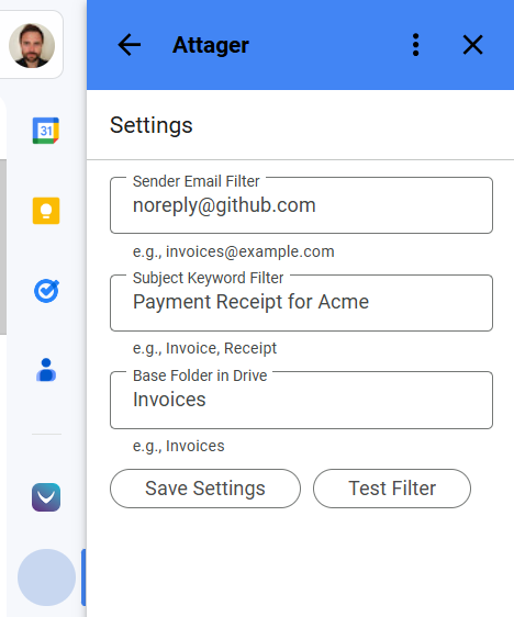 Attager Screenshot